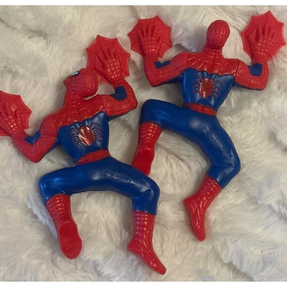 Mix Lot of 8 Marvel Plastic Collectible Toys Spiderman Hulk 1991 Wolverine (READ - Picture 6 of 13